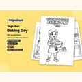 Helpaboo Together: Baking Day – Printable Colouring Book: cover
