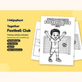 Helpaboo Together: Football Club – Printable Colouring Book: cover