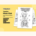 Helpaboo Together: Music Club – Printable Colouring Book: cover