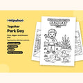 Helpaboo Together: Park Day – Printable Colouring Book: cover