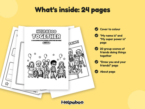Helpaboo Together what's inside pages, ages 2-8