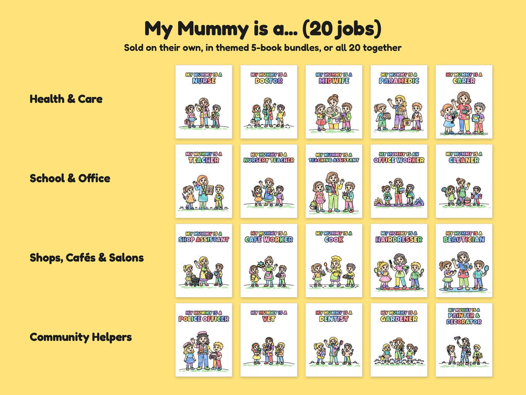 Mummy & Daddy Mega Bundle – All 40 Printable Colouring Books: all 20 My Mummy is a... books
