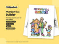 My Daddy is a Builder – Printable Colouring Book: cover