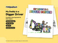 My Daddy is a Digger Driver – Printable Colouring Book: cover