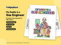 My Daddy is a Gas Engineer – Printable Colouring Book: cover