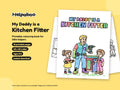 My Daddy is a Kitchen Fitter – Printable Colouring Book: cover