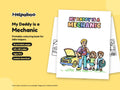 My Daddy is a Mechanic – Printable Colouring Book: cover