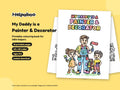 My Daddy is a Painter and Decorator – Printable Colouring Book: cover