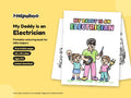 My Daddy is an Electrician – Printable Colouring Book: cover