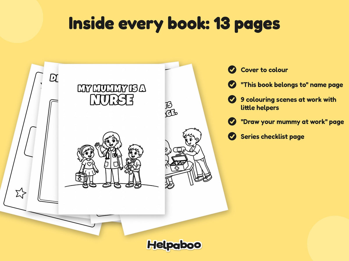 My Mummy is a... All 20 Books Bundle – Printable Colouring Books: inside every book