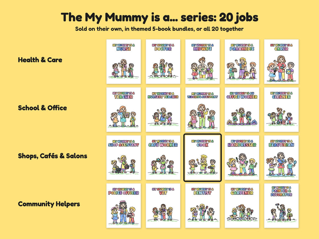 My Mummy is a Cook – Printable Colouring Book: the full series